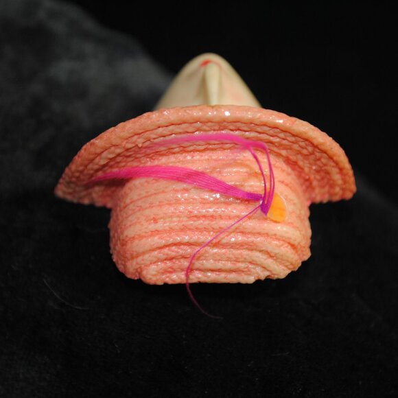 Vintage 1960s Celluloid Flapper Woman Brooch - Picture 4 of 7